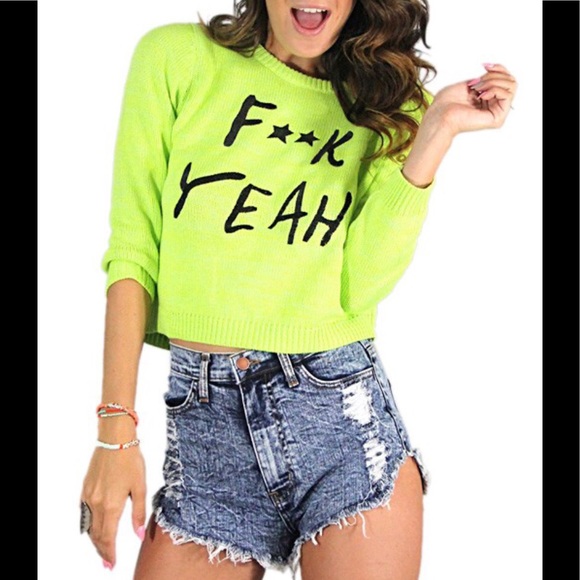 NWT MINK PINK Crop Sweater - Picture 1 of 7